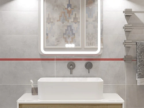 Вставка Cersanit Atlas серый 19,8x59,8 AT2S091 Вставка Cersanit Atlas серый 19,8x59,8 AT2S091