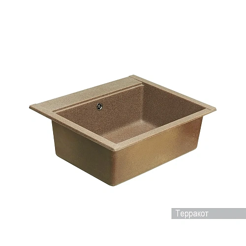 Кухонная мойка Aquaton Делия 60 1A715232LD270 из литого мрамора, прямоугольная, терракотовая Кухонная мойка Aquaton Делия 60 1A715232LD270 из литого мрамора, прямоугольная, терракотовая