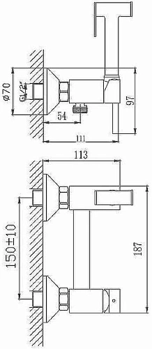 Гигиенический душ Haiba HB5510 Гигиенический душ Haiba HB5510