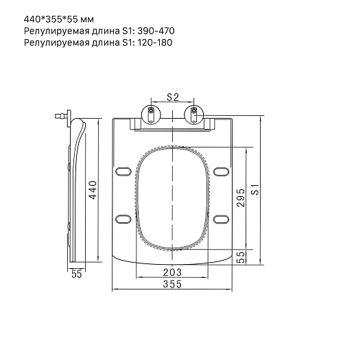 Крышка-сиденье Grossman 49GR61S тонкое, белое Крышка-сиденье Grossman 49GR61S тонкое, белое