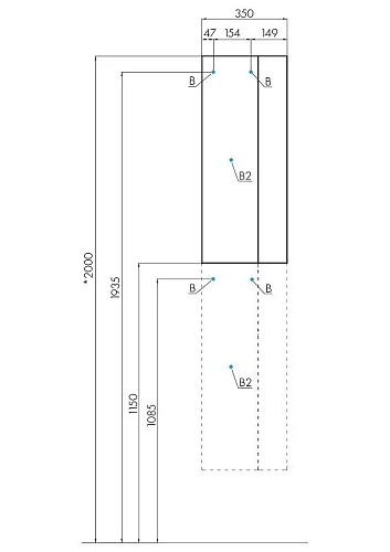 Шкаф-пенал Aquaton Терра 1-створчатый дуб кантри, антрацит 1A247503TEKA0 Шкаф-пенал Aquaton Терра 1-створчатый дуб кантри, антрацит 1A247503TEKA0