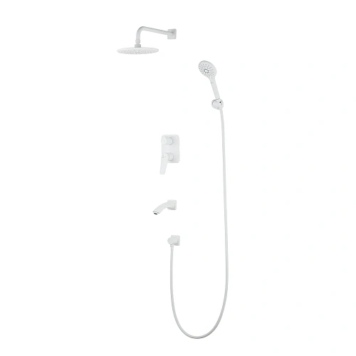 Душевая система Lemark Bronx LM3722MW встраиваемая, белый/матовый Душевая система Lemark Bronx LM3722MW встраиваемая, белый/матовый