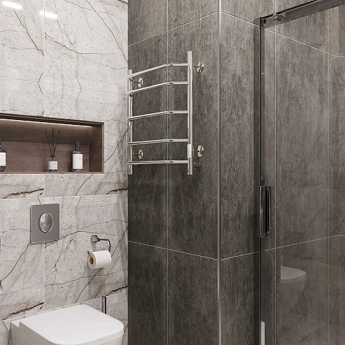 Полотенцесушитель электрический EWRIKA Сафо БР3 60х50, хром 485648 Полотенцесушитель электрический EWRIKA Сафо БР3 60х50, хром 485648