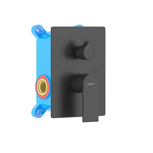 Смеситель для ванны Aquatek ЛИРА AQ1446MB Черный матовый, встраиваемый Смеситель для ванны Aquatek ЛИРА AQ1446MB Черный матовый, встраиваемый