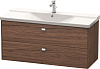 Картинка анонса товара «тумба под раковину duravit brioso br412301021 подвесная 122 см орех темный»