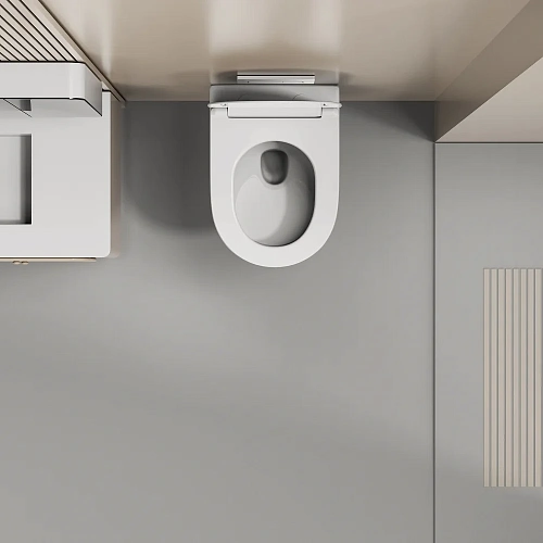 Унитаз подвесной ABBER Ultra AC1301 белый с ультратонким ободком Унитаз подвесной ABBER Ultra AC1301 белый с ультратонким ободком