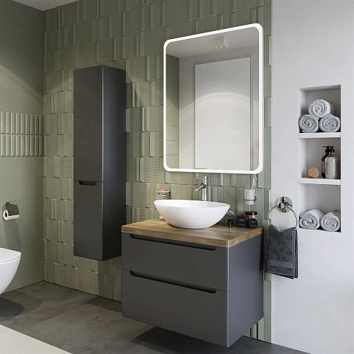 Шкаф-пенал STWORKI Берген 33, серый 542524 Шкаф-пенал STWORKI Берген 33, серый 542524