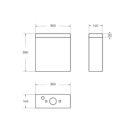 Бачок для унитаза BelBagno LUCE BB2197T Бачок для унитаза BelBagno LUCE BB2197T
