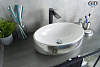 Картинка анонса товара «раковина gid nc397 52212 накладная белая / хром 48x34x15»