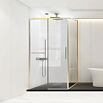 Душевой уголок Vincea Slim Soft VSR-1SS8014CLG, 1400x800, брашированное золото, стекло прозрачное Душевой уголок Vincea Slim Soft VSR-1SS8014CLG, 1400x800, брашированное золото, стекло прозрачное