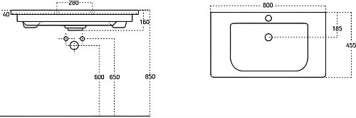 Раковина STWORKI 80 13080-KL 559643 Раковина STWORKI 80 13080-KL 559643