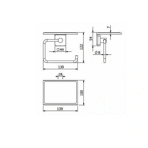 Держатель туалетной бумаги Kludi VELA S 2597153 белый матовый Держатель туалетной бумаги Kludi VELA S 2597153 белый матовый