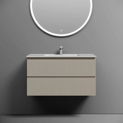 Тумба под раковину Sancos Snob T SNT90CE 890х445х500 Beige Soft, подвесная Тумба под раковину Sancos Snob T SNT90CE 890х445х500 Beige Soft, подвесная