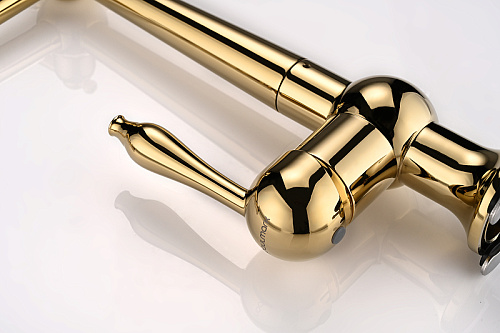 Смеситель для кухни Paulmark Retro золото Re213226-G Смеситель для кухни Paulmark Retro золото Re213226-G