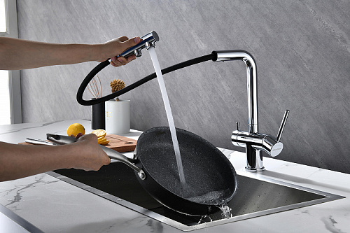 Смеситель для кухни Paulmark SERPENTINE хром Se213222-CR Смеситель для кухни Paulmark SERPENTINE хром Se213222-CR