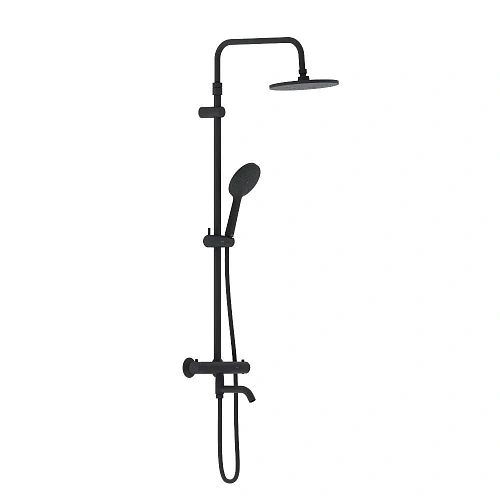 Душевая система Damixa Jupiter 977810300 с термостом, черный Душевая система Damixa Jupiter 977810300 с термостом, черный