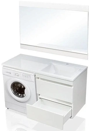 Тумба под раковину Style Line Даллас 120, Люкс белая, PLUS СС-00000469 Тумба под раковину Style Line Даллас 120, Люкс белая, PLUS СС-00000469