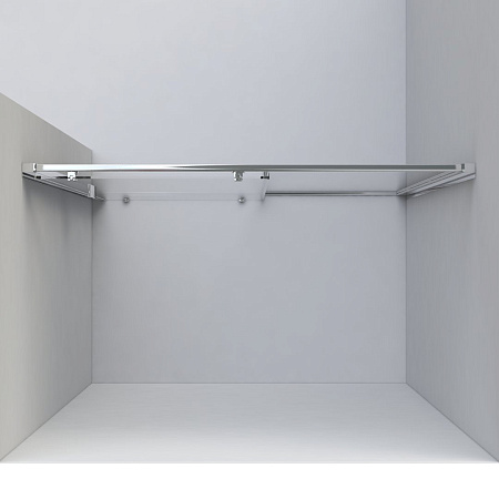 Душевая дверь Vincea Garda VDS-1G145CLGM, 1450, вороненая сталь, стекло прозрачное