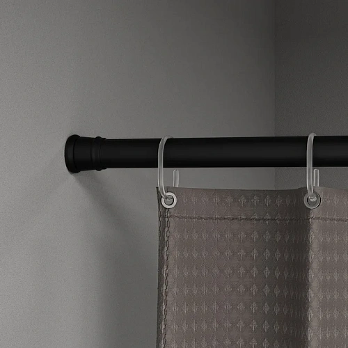 Карниз для ваны IDDIS Elegante (SRB0120i14) 110-200 см, черный матовый Карниз для ваны IDDIS Elegante (SRB0120i14) 110-200 см, черный матовый