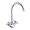 Картинка анонса товара «смеситель для кухни decoroom dr51028-white с высоким повортным изливом»