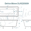 Ванна чугунная Delice Biove 1700х750, без ручек DLR220509 Ванна чугунная Delice Biove 1700х750, без ручек DLR220509