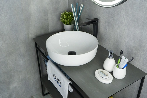 Раковина Gid D1315 51182 накладная белая 41.5x41.5x13.5 Раковина Gid D1315 51182 накладная белая 41.5x41.5x13.5