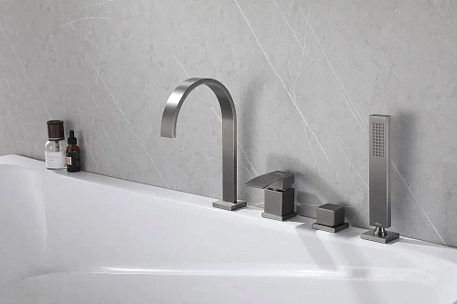 Смеситель на борт ванны ABBER Wasserfall AF8613NG никель Смеситель на борт ванны ABBER Wasserfall AF8613NG никель