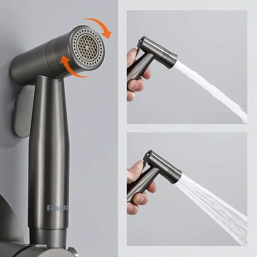 Гигиенический душ Raglo R10.52.09 встраиваемый, графит Гигиенический душ Raglo R10.52.09 встраиваемый, графит