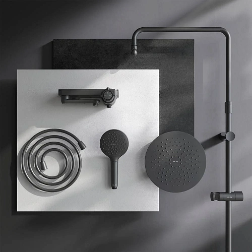 Душевая система AM.PM Like F0780722 штанга 1030-1460мм, верхний душ 220 мм Душевая система AM.PM Like F0780722 штанга 1030-1460мм, верхний душ 220 мм