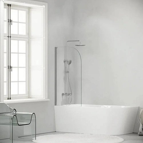 Душевая система Sancos Game SC3001LCH с изливом и термостатом с регулировкой по высоте хром Душевая система Sancos Game SC3001LCH с изливом и термостатом с регулировкой по высоте хром