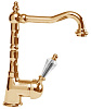 Смеситель для раковины Cezares Vintage (LSM2-03/24-SW) золото 24 карат VINTAGE-LSM2-03/24-SW