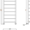 Полотенцесушитель водяной Aquanet Romeo 1200x600 00234509 Полотенцесушитель водяной Aquanet Romeo 1200x600 00234509