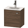 Картинка анонса товара «тумба под раковину duravit brioso br4208l1021 подвесная 44 см орех темный»