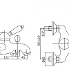 Смеситель для ванны Cezares Vintage (VDM-01-SW) с ручным душем хром VINTAGE-VDM-01-SW Смеситель для ванны Cezares Vintage (VDM-01-SW) с ручным душем хром VINTAGE-VDM-01-SW