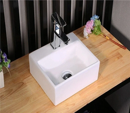 Раковина CeramaLux 9135 накладная/подвесная, белый Раковина CeramaLux 9135 накладная/подвесная, белый