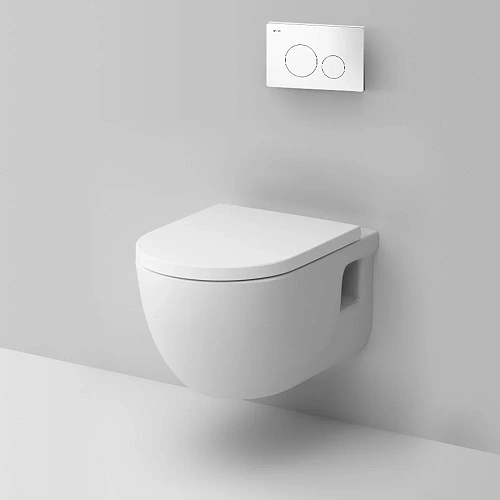 Комплект унитаза AM.PM Like IS49001.801701 с инсталляцией, сиденьем микролифт и белой клавишей смыва Комплект унитаза AM.PM Like IS49001.801701 с инсталляцией, сиденьем микролифт и белой клавишей смыва