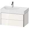 Картинка анонса товара «тумба под раковину duravit xsquare xs416802222 подвесная 78 см белая глянцевый»