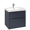 Картинка анонса товара «тумба под раковину villeroy &amp; boch subway 3.0 marine blue / marine blue c57601vq»