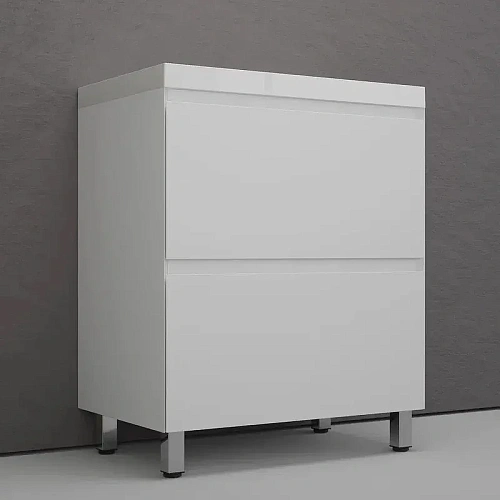 Тумба под раковину Style Line Манхэттен 70 см ЛС-00002374 напольная, белый матовый Тумба под раковину Style Line Манхэттен 70 см ЛС-00002374 напольная, белый матовый