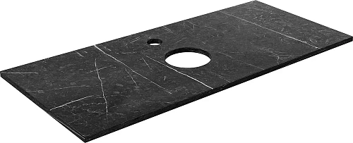 Комплект мебели DIWO Элиста 120 чёрный мрамор, с раковиной Moduo 40 RING 555909 Комплект мебели DIWO Элиста 120 чёрный мрамор, с раковиной Moduo 40 RING 555909