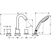Смеситель на борт ванны hansgrohe Logis 71314000 Смеситель на борт ванны hansgrohe Logis 71314000