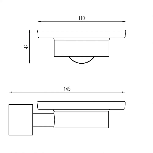 Мыльница с держателем ABBER Osten 316 AA185A8BG золото брашированное Мыльница с держателем ABBER Osten 316 AA185A8BG золото брашированное