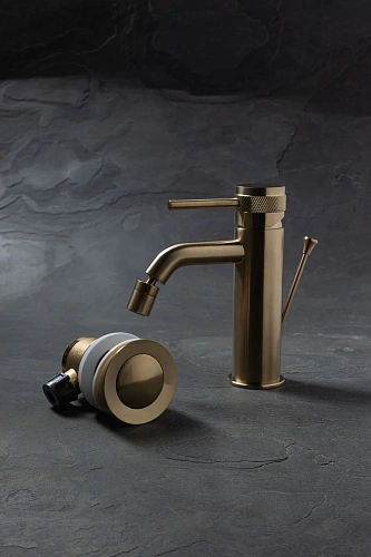 Смеситель для биде Allen Brau Priority 5.31A04-GB (с донным клапаном) золото Смеситель для биде Allen Brau Priority 5.31A04-GB (с донным клапаном) золото