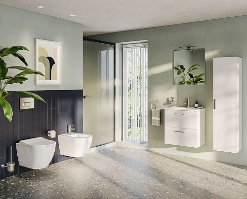 Унитаз подвесной VitrA Mia Round SmoothFlush, безободковый 7510B003-0075 без сиденья Унитаз подвесной VitrA Mia Round SmoothFlush, безободковый 7510B003-0075 без сиденья