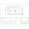 Ванна отдельностоящая NTBagno Brent NT13 170x80 см Ванна отдельностоящая NTBagno Brent NT13 170x80 см
