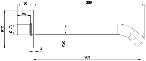 Излив Allen Brau Priority 5.31B18-00 хром Излив Allen Brau Priority 5.31B18-00 хром