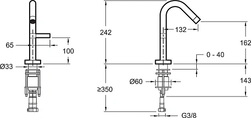 Смеситель для раковины Jacob Delafon Stillness E979-4-CP Смеситель для раковины Jacob Delafon Stillness E979-4-CP