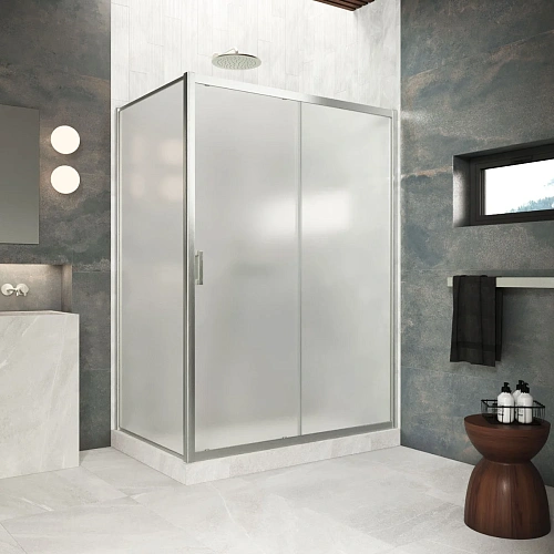 Душевой уголок Vegas-glass ZP+ZPV Protec 125*100 04 10 1250x1000 мм, профиль никель, стекло сатин Душевой уголок Vegas-glass ZP+ZPV Protec 125*100 04 10 1250x1000 мм, профиль никель, стекло сатин