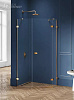 Картинка анонса товара «душевой уголок new trendy avexa gold brushed r 100x80x200 exk-3858 брашированное золото»