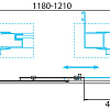 Душевая дверь BelBagno DUE-BF-1-120-C-Cr Душевая дверь BelBagno DUE-BF-1-120-C-Cr